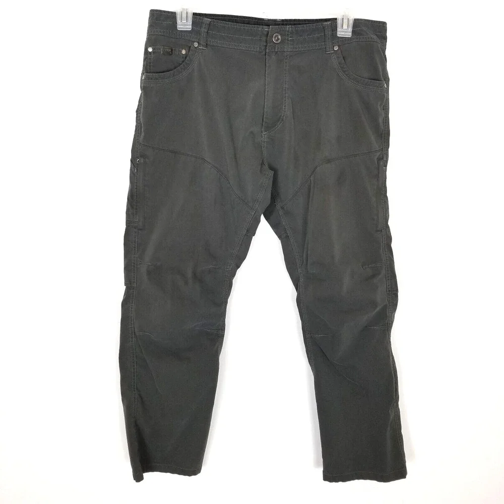KUHL Men Konfidant Air Pants Sz 38 x 30 Gray Performance Hiking Work Durable‎